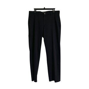 Lee Men's Chino Pants Custom Fit Collection Flat Front Black Size 34 x 30